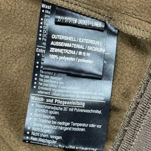 Burton Jacket Mens Large Brown Green 2/1 System Liner Full Zip Thumbholes - Picture 10 of 12